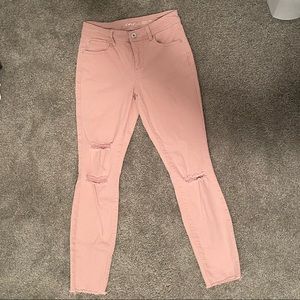 INC blush distressed denim